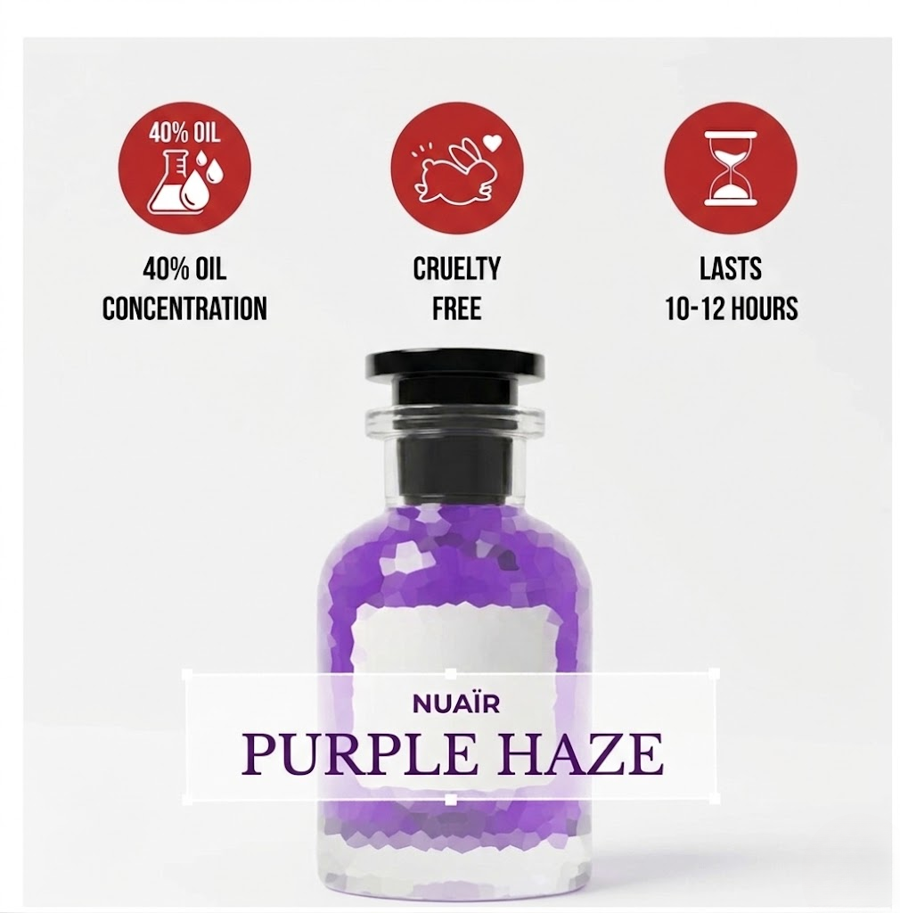 NUAÏR Purple Haze | Premium Extrait De Parfum | Long Lasting Fragrance