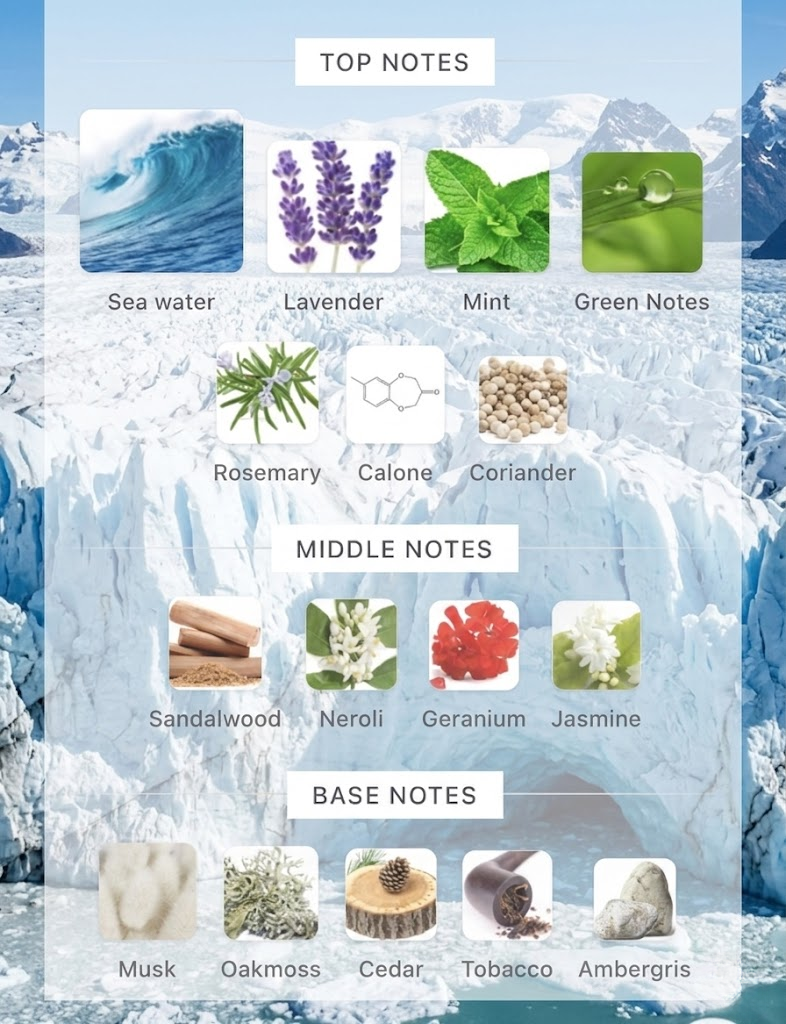 NUAÏR Glacier Fresh | Premium Extrait De Parfum | Long Lasting Fragrance